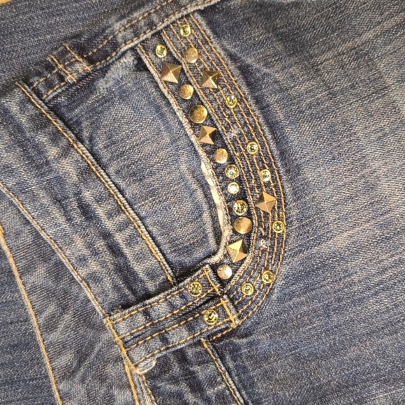 sac974👖WHBM Low Rise Boot Leg Size 6 w/ 32" Inseam Jeans - Picture 4 of 7